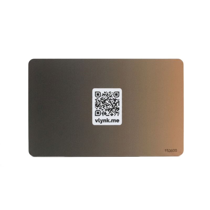 Carte De Visite VCARD Digitale Designe V Sans Contact - Jaune & Noir - Image 2