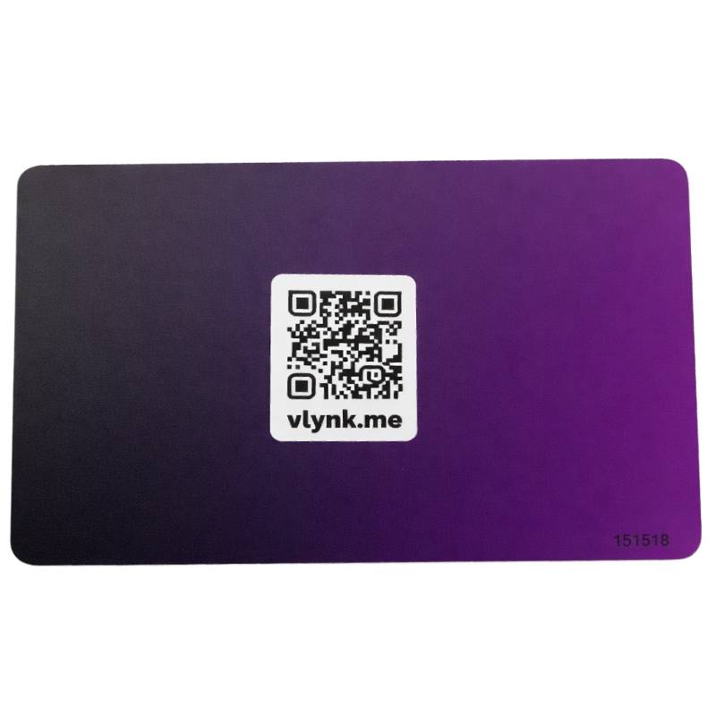 Carte De Visite VCARD Digitale Designe V Sans Contact - Mauve - Image 2