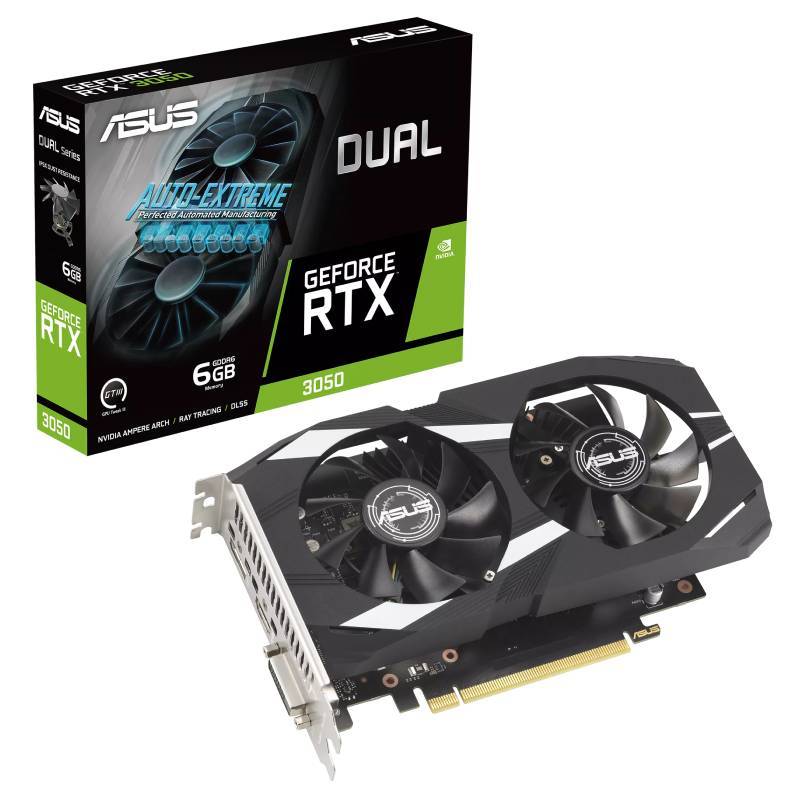 ASUS Dual -RTX3050-O6G NVIDIA GeForce RTX 3050 6 Go GDDR6, Photo boutique MyTek chez MyTek