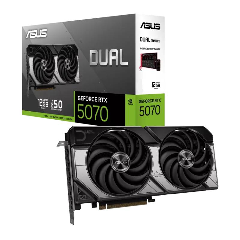 Carte Graphique Asus Dual GeForce RTX 5070 OC 12Go GDDR7, Photo boutique MyTek chez MyTek