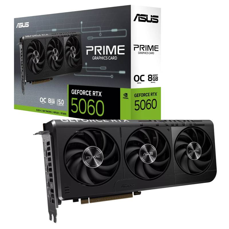 Carte Graphique Asus Prime GeForce RTX 5060 OC 8Go GDDR7, Photo boutique MyTek chez MyTek