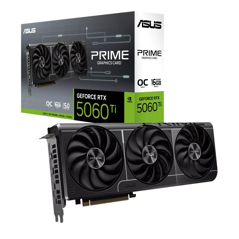 Carte Graphique ASUS PRIME GeForce RTX 5060Ti 16Go GDDR7 OC Edition