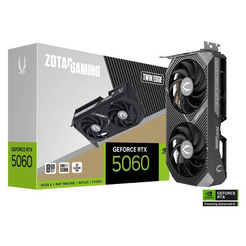 Zotac GAMING GeForce RTX 5060 Twin Edge NVIDIA 8 Go GDDR7, Photo boutique MyTek chez MyTek