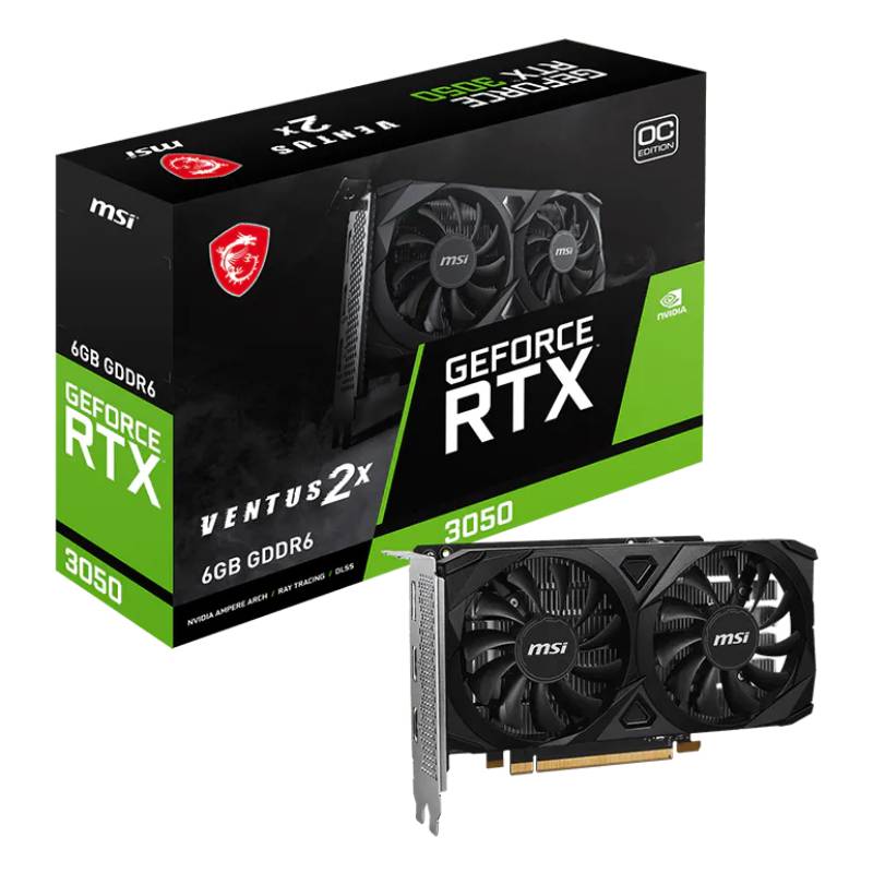 Carte Graphique MSI GeForce RTX 3050 VENTUS 2X E 6G OC