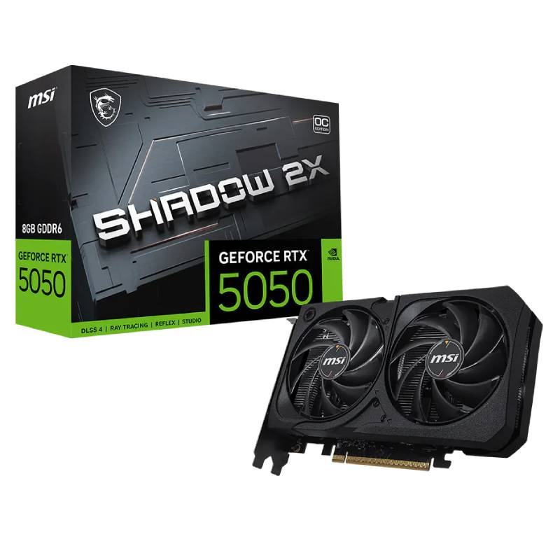 Carte Graphique MSI GeForce RTX 5050 8G SHADOW 2X OC