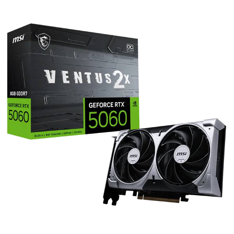 Carte Graphique MSI GeForce RTX 5060 8Go Ventus 2X OC 