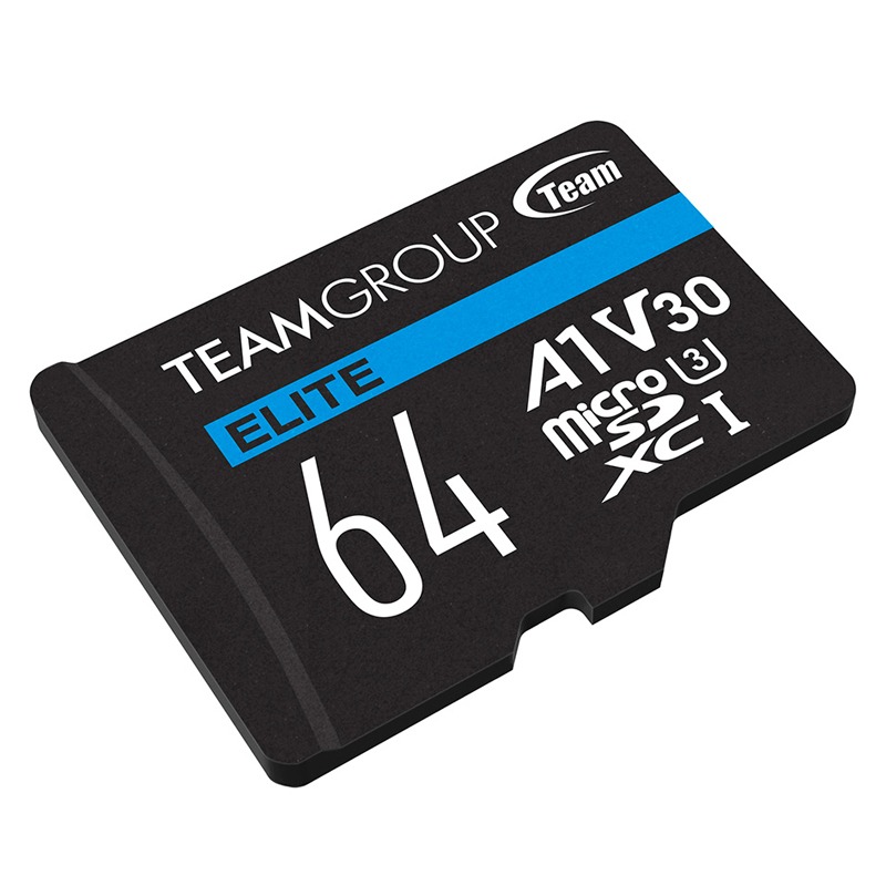 Carte Mémoire TEAM GROUP 64G UHS-I A1 V30 ELITE 