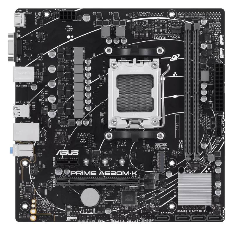 ASUS PRIME A620M-K AMD A620 Emplacement AM5 micro ATX, Photo boutique MyTek chez MyTek