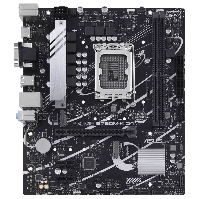 ASUS PRIME B760M-K D4 Intel B760 LGA 1700 micro ATX, Photo boutique MyTek chez MyTek