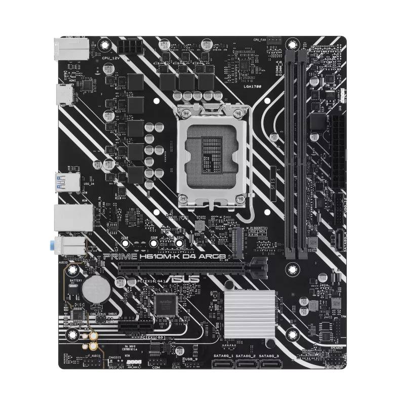 Carte Mère ASUS PRIME H610M-K D4 ARGB (90MB1HN0-M0EAY0) - Image 2