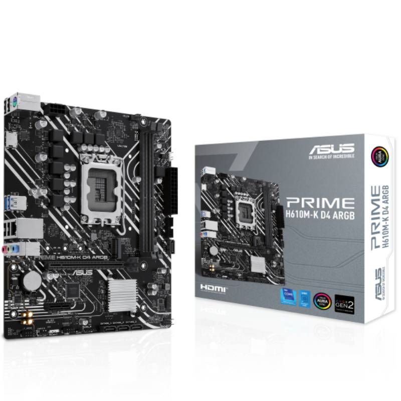 Carte Mère ASUS PRIME H610M-K D4 ARGB (90MB1HN0-M0EAY0)