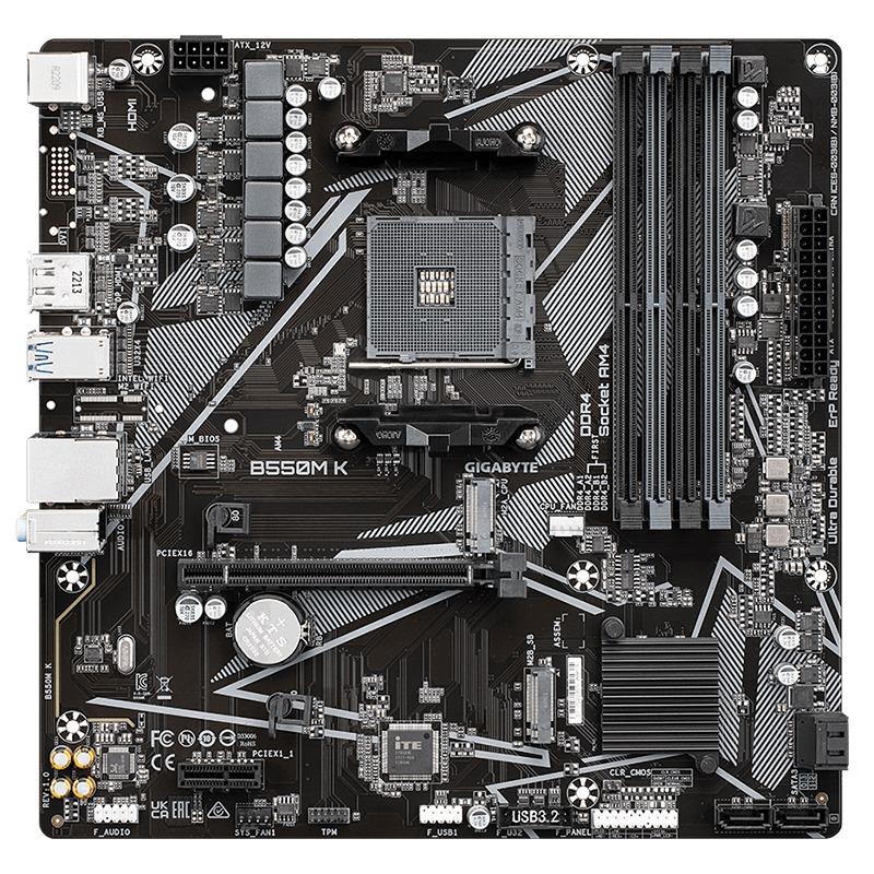 Carte Mère GIGABYTE B550M K (GBT-B550M-K) - Image 2