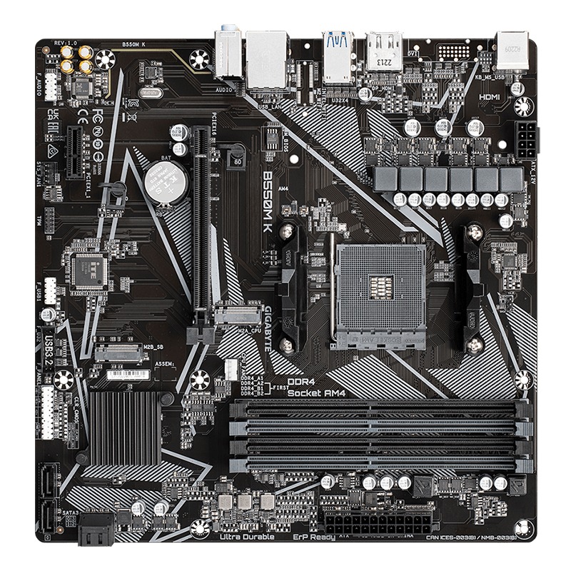 Carte Mère GIGABYTE B550M K (GBT-B550M-K) - Image 4