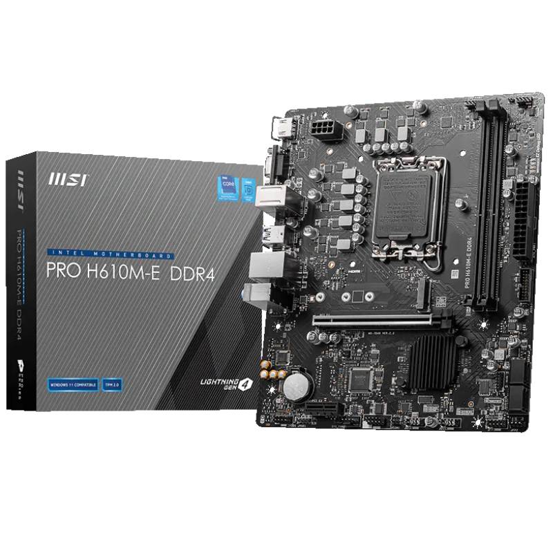 Carte Mère MSI PRO H610M-E DDR4 (4711377002660)