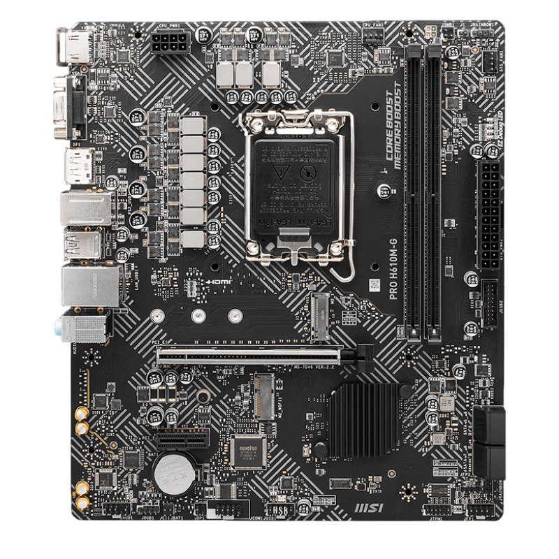 Carte Mère MSI PRO H610M-G DDR5 (911-7D46-225) - Image 2