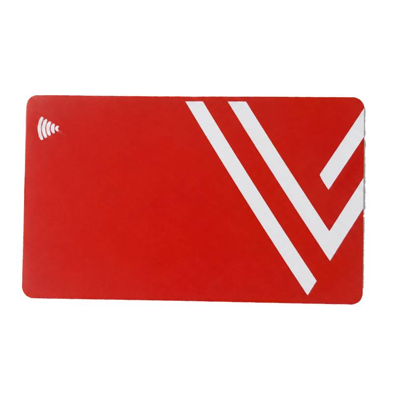 Carte Visite VCARD Designe V Sans Contact - Rouge & Blanc