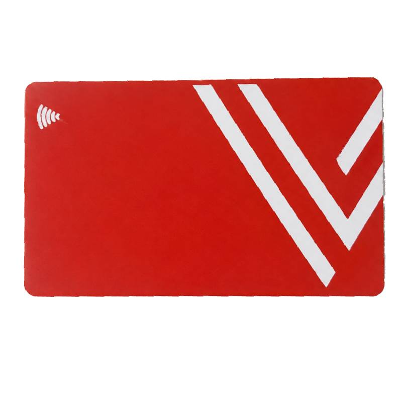 Carte Visite VCARD Designe V Sans Contact - Rouge & Blanc   