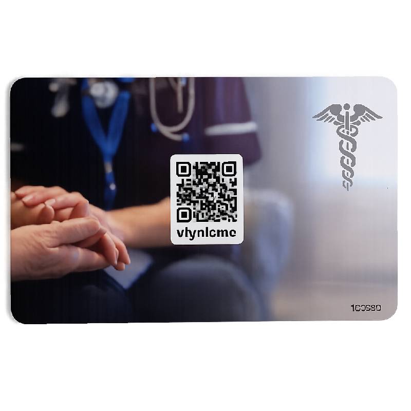 Carte Visite VCARD Digitale Designe Coeur Sans Contact - Bleu Ciel - Image 2