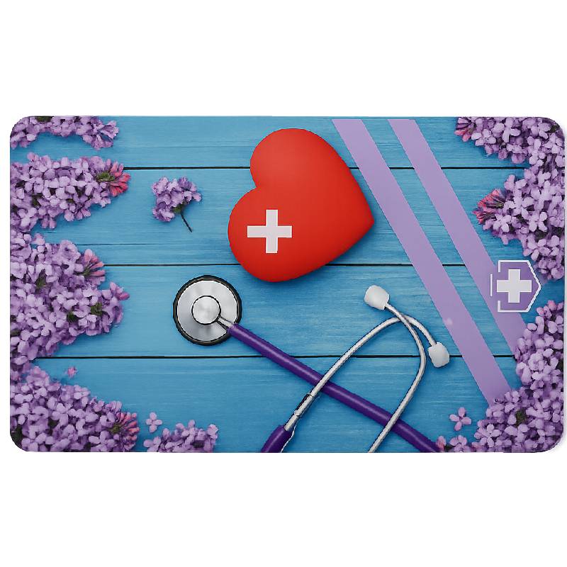 Carte Visite VCARD Digitale Designe Coeur Sans Contact - Bleu Ciel