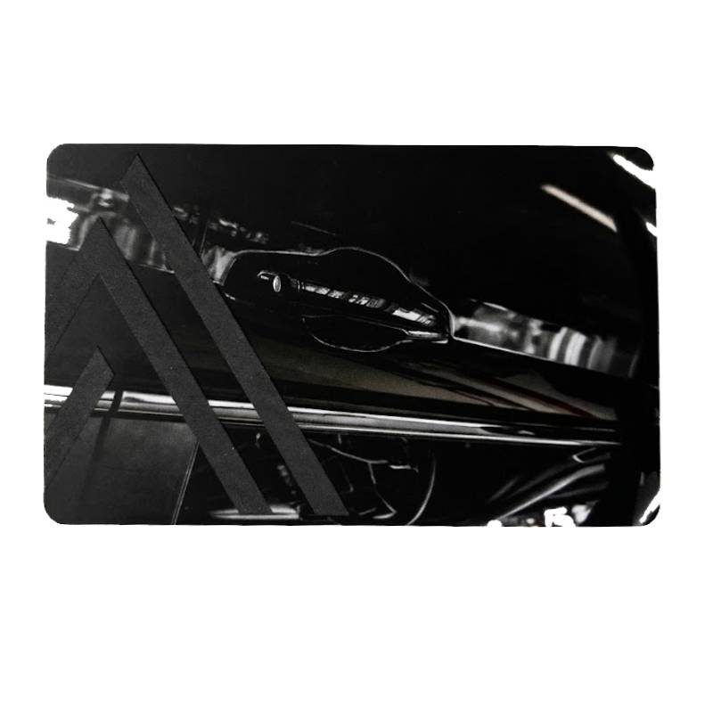 Carte Visite VCARD Digitale Designe Voiture Sans Contact - Gris&Noir