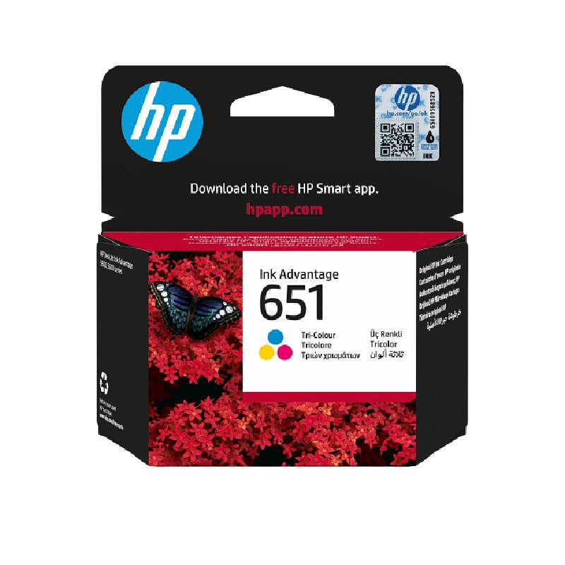 Cartouche d'encre HP Originale 651 Trois Couleurs