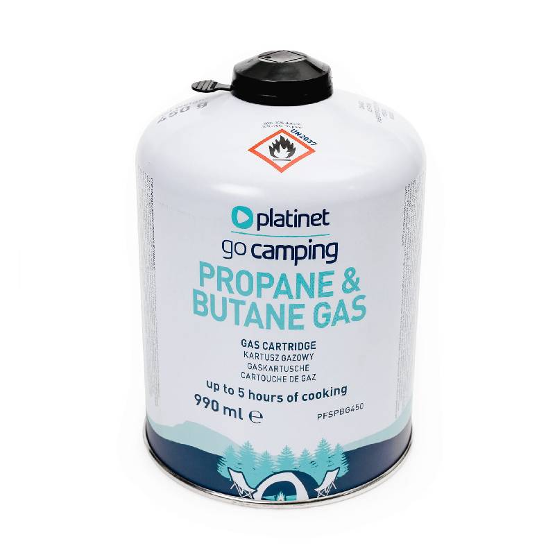 Cartouche De Gaz Butane et Propane PLATINET 450g 990 ml 5h - Image 2