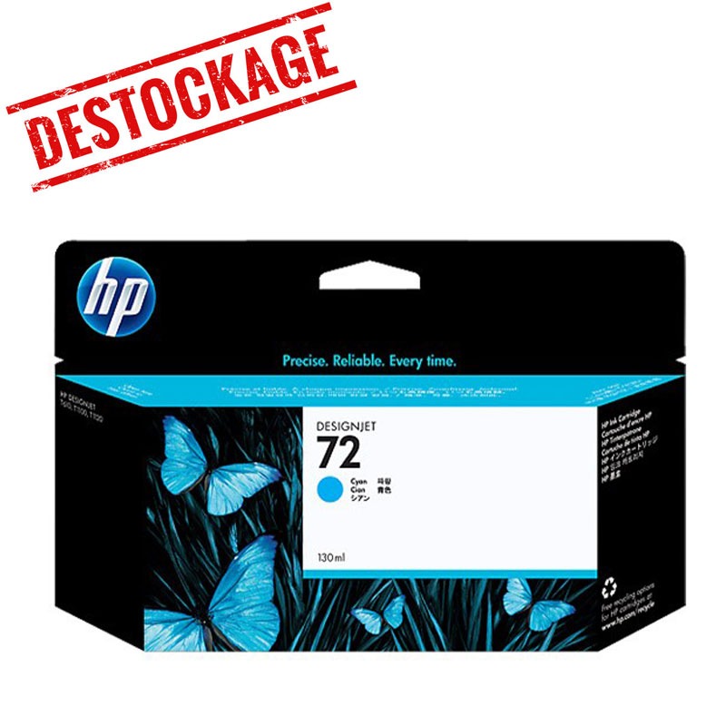 Cartouche d'encre DesignJet HP 72 130 ml - Cyan