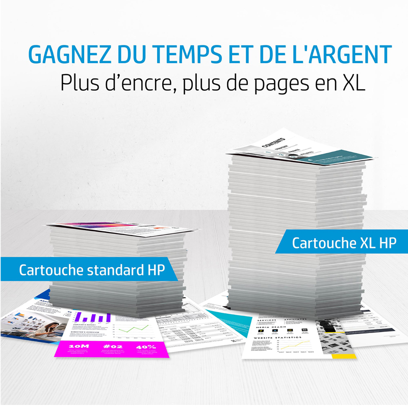 Cartouche jet d'encre original HP 933XL - Jaune (CN056AE) - Image 5