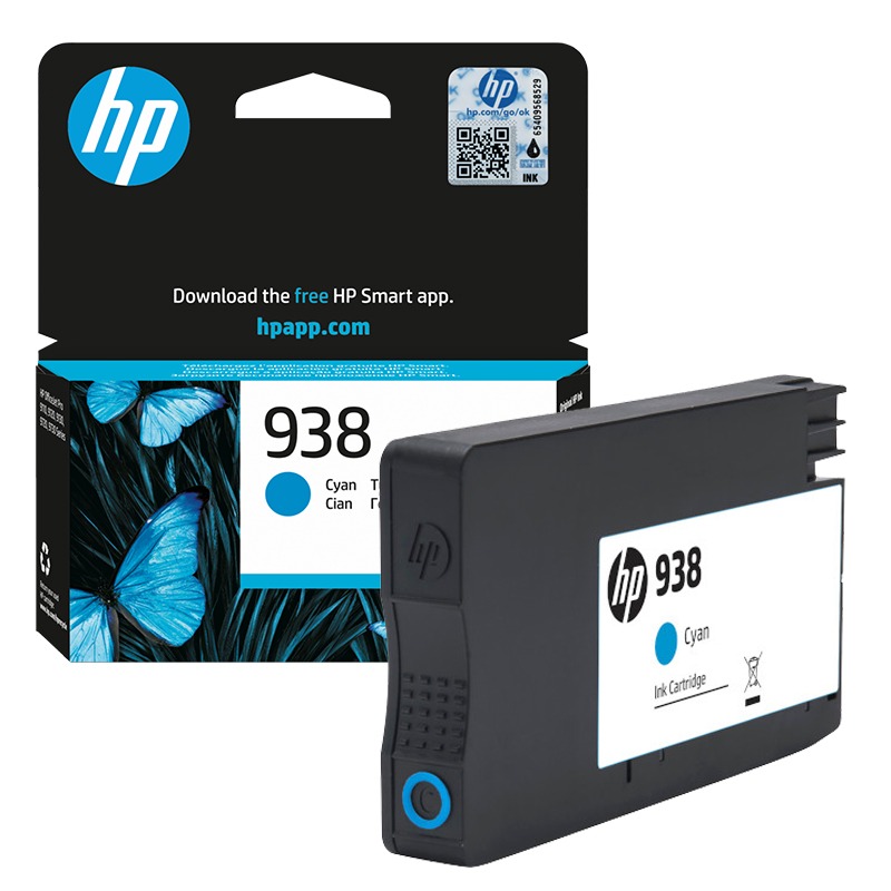 Cartouche D'encre HP Authentique D'origine 938 - Cyan (4S6X5PE)