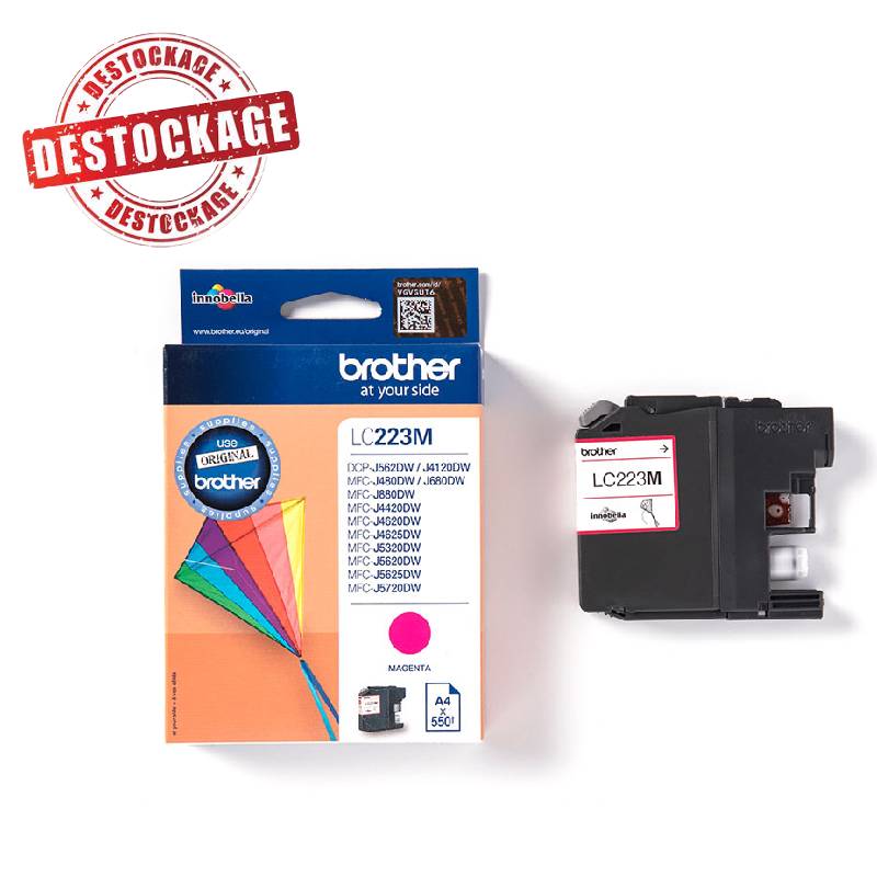 Cartouche jet d'encre d'origine BROTHER LC223M - Magenta (LC223M)