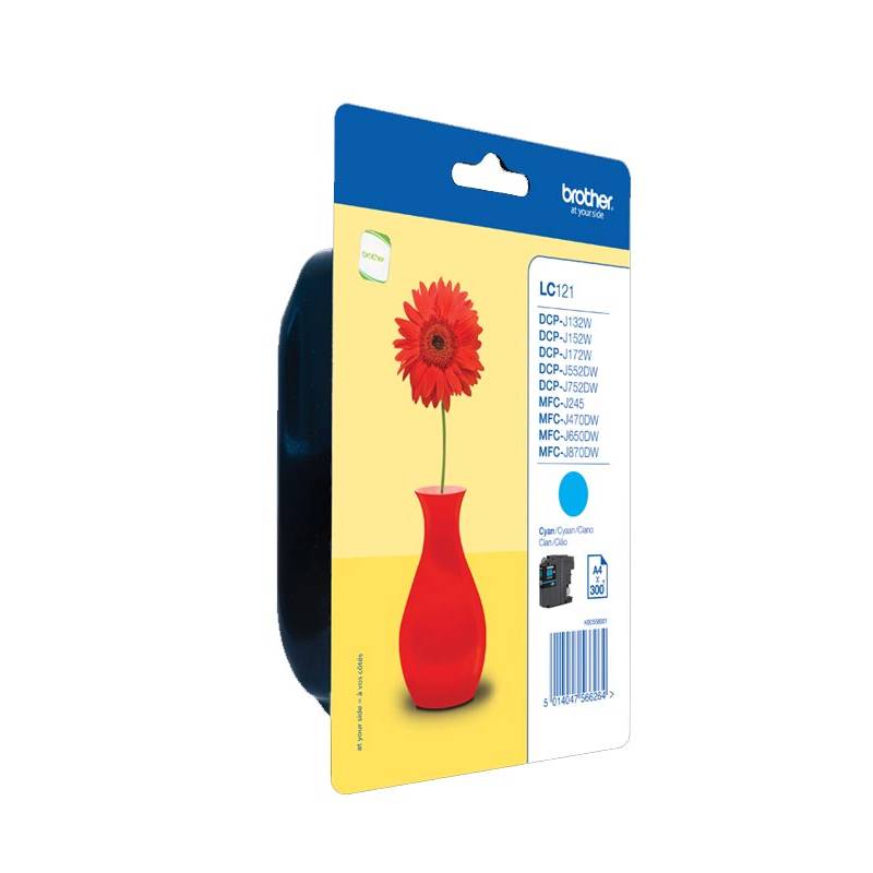 Cartouche Jet d'encre Original BROTHER LC121 - Cyan