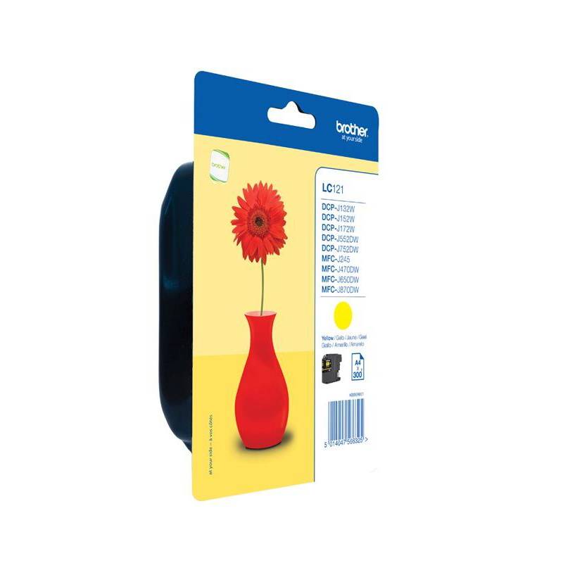 Cartouche Jet d'encre Original BROTHER LC121 - Jaune (LC-121Y)