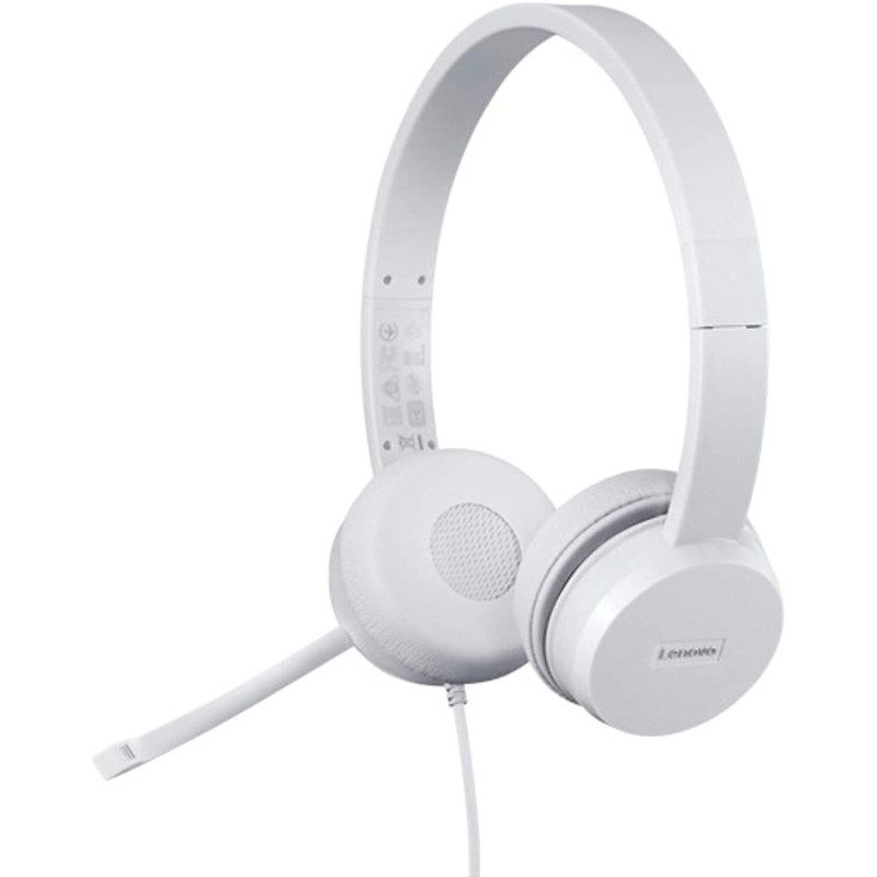 Casque Filaire LENOVO STEREOB 110 USB - Blanc