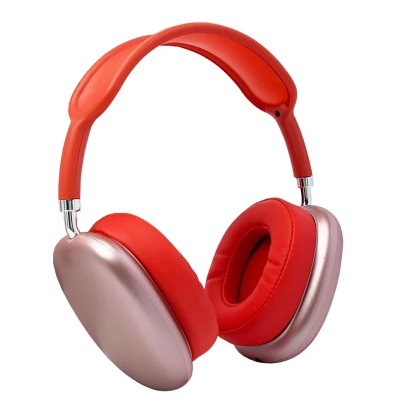 Casque Sans Fil P9 Avec Emplacement Carte Memoire - Rouge - Image 2
