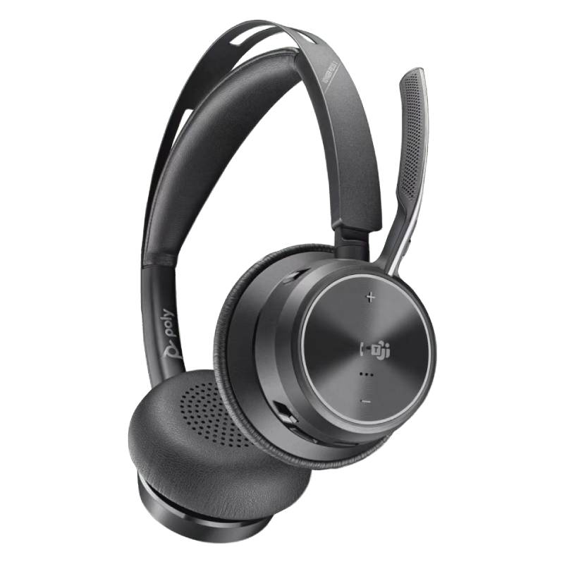 Casque Sans Fil Poly Voyager Focus 2 - Noir - Image 2