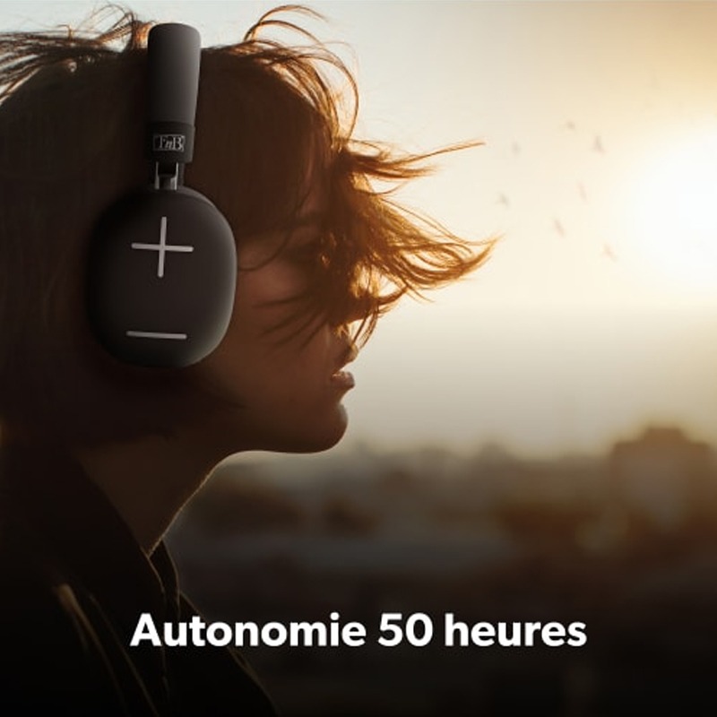 Casque Sans Fil TNB  Bounce Max CBBOUNCE2BK Mega Bass - Noir - Image 4