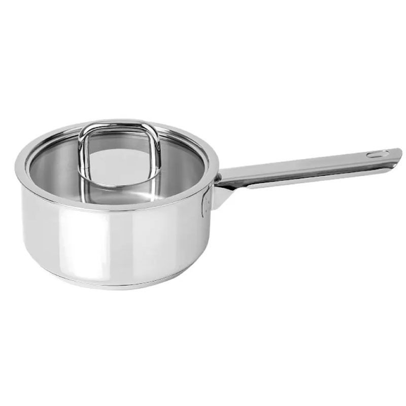 Casserole SILAMPOS Confort Glass 16 cm avec Couvercle - Inox