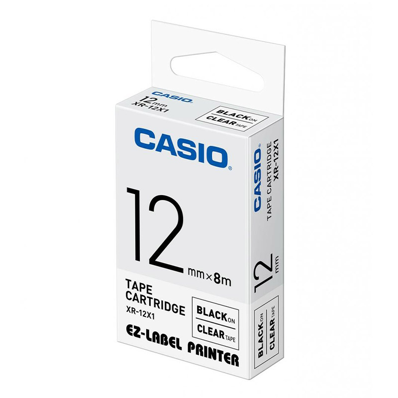 Cassette à Ruban CASIO XR-12X1 12 mm 