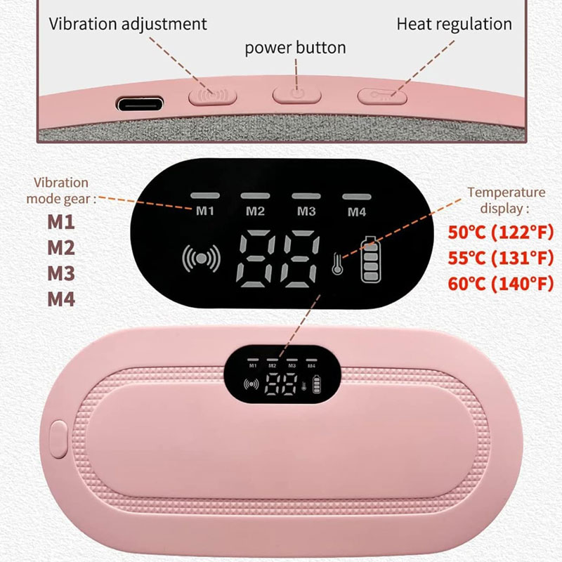 Ceinture de Confort Menstruel - Technologie Graphene & Massage - Rose - Image 4