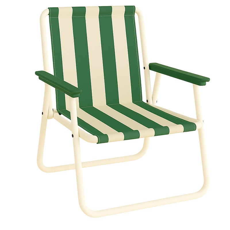 Chaise De Plage Avec Accoudoirs - Vert