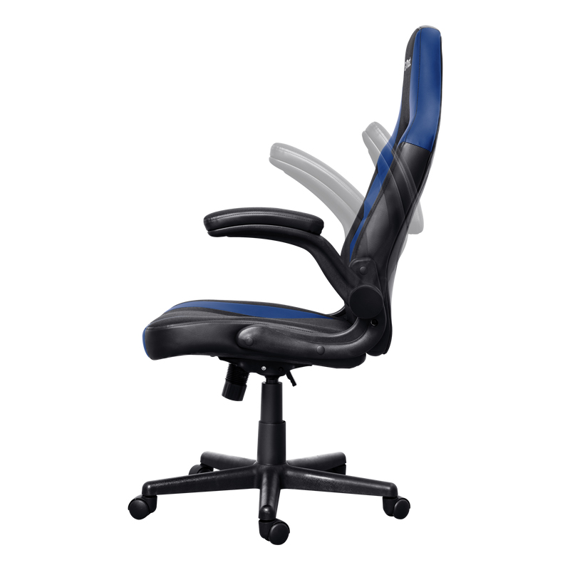 Chaise Gaming TRUST GXT703B RIYE Avec Accoudoirs - Noir et Bleu - Image 2