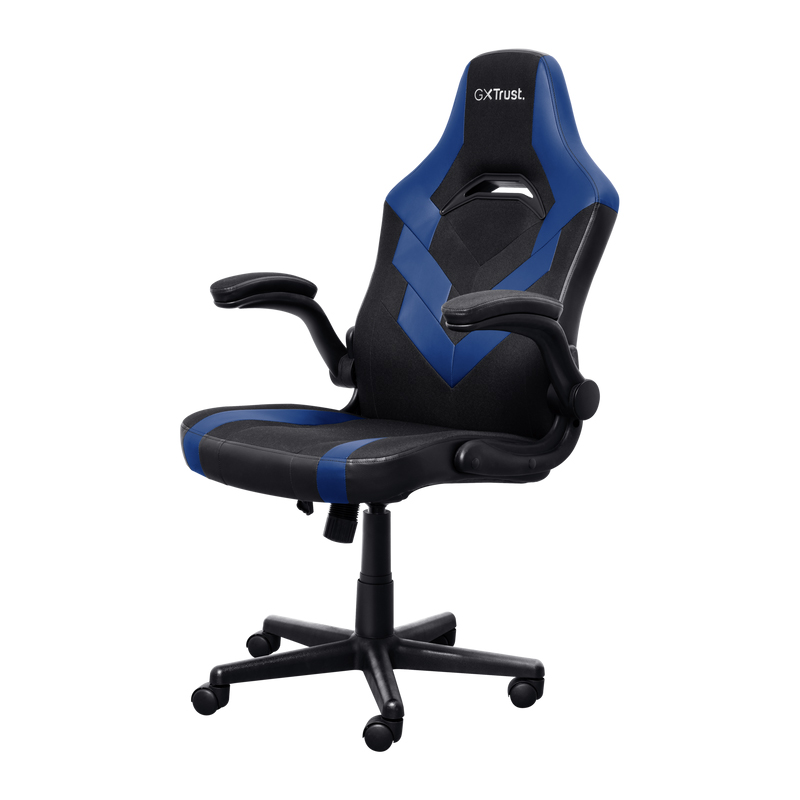 Chaise Gaming TRUST GXT703B RIYE Avec Accoudoirs - Noir et Bleu - Image 4
