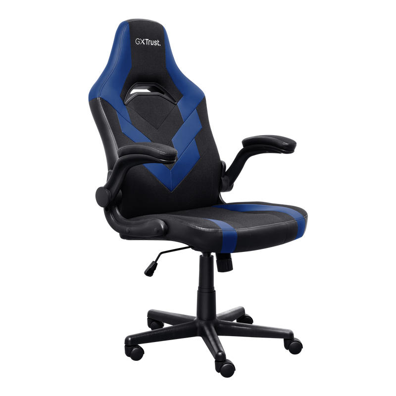 Chaise Gaming TRUST GXT703B RIYE Avec Accoudoirs - Noir et Bleu - Image 3