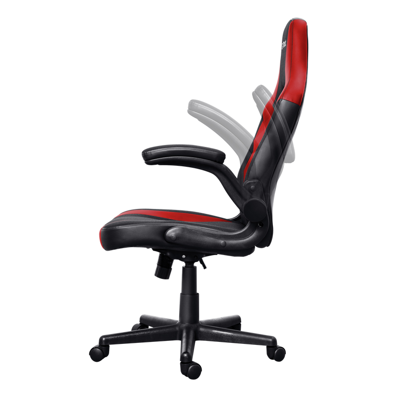 Chaise Gaming TRUST GXT703R RIYE Avec Accoudoirs - Noir&Rouge - Image 2