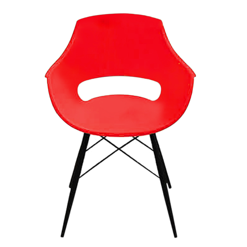 Chaise SOTUFAB COSMOS CHP0059 Avec Pieds Métalliques - Rouge