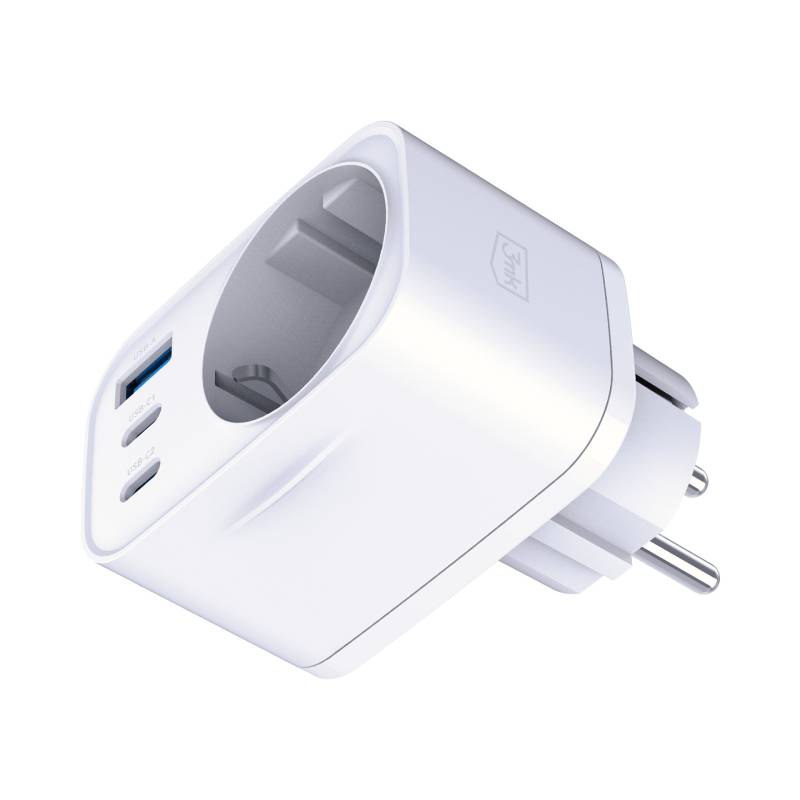 Chargeur 3MK PD 30W Avec USB-A/USB-C - Blanc - Image 4