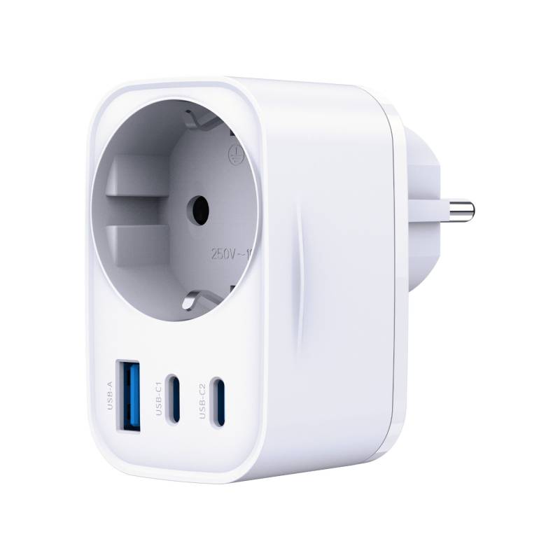 Chargeur 3MK PD 30W Avec USB-A/USB-C - Blanc - Image 3
