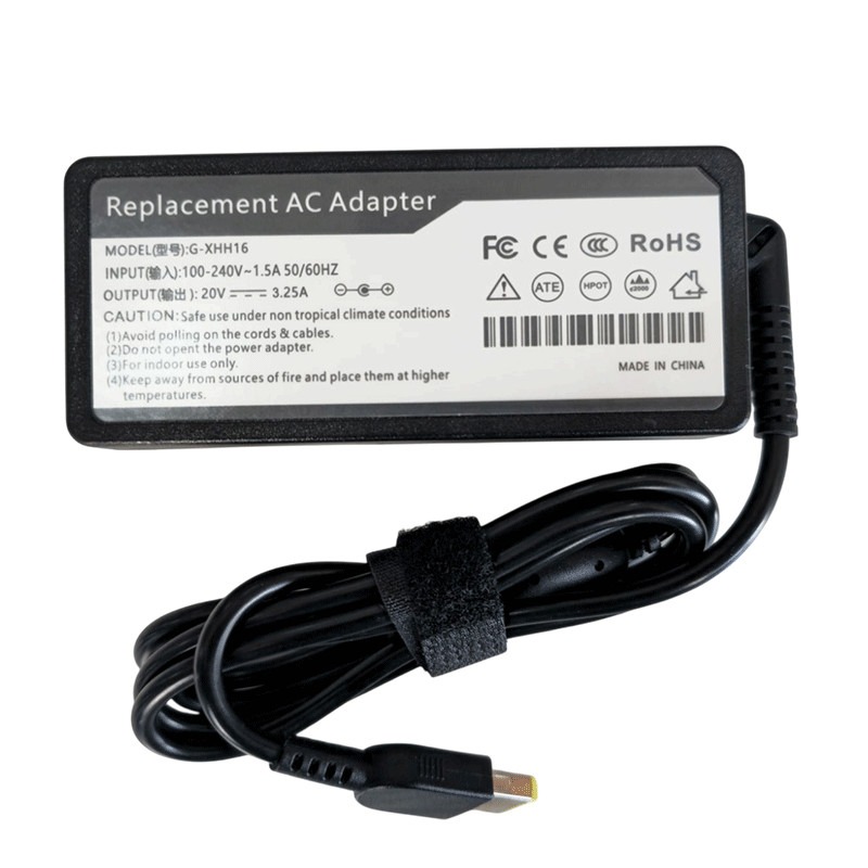 Chargeur Adaptable LENOVO Pour PC Portable 20V 3.25A 65W USB - Image 2