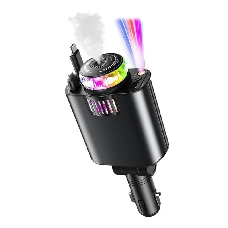 Chargeur Allume-Cigare 5-en-1 Multi-Fonction - Dark Grey