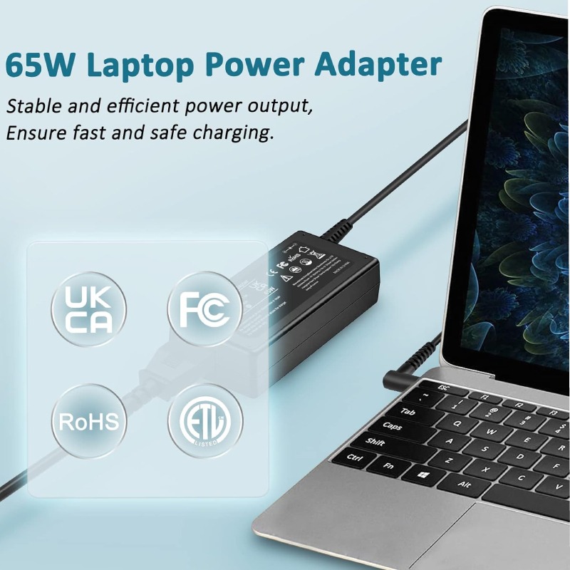 Chargeur Adaptable Pour Ordinateur Portable HP 19.5V-3.33A  - Image 2